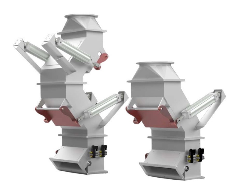 Magnetic hump plate separators for gravity chutes